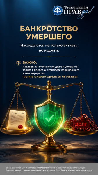 Банкротство умершего. Практика применения